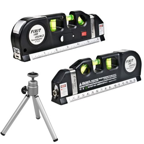 UniSync 多功能三株紅外線雷射捲尺水平儀(贈8呎三腳架)