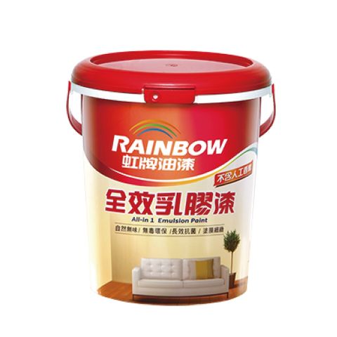 Rainbow虹牌油漆 458 全效乳膠漆(多色任選/可電腦調色)-1加侖