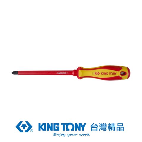 KING TONY 金統立工具 金統立 專業級工具 米字耐電壓起子 No.3 x 150mm KT14780306