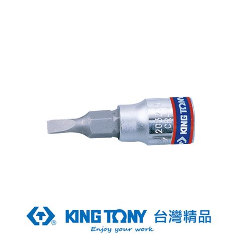 KING TONY 金統立 專業級工具 1/4"DR. 一字起子頭套筒 6.5mm KT203265