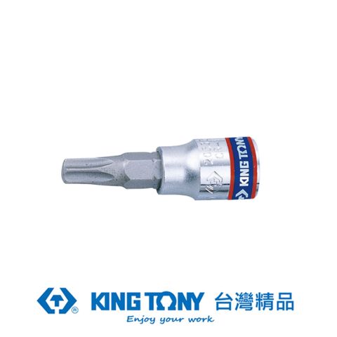 KING TONY 金統立工具 金統立 專業級工具 1/4"DR. 六角星型中孔起子頭套筒 T10H KT203710