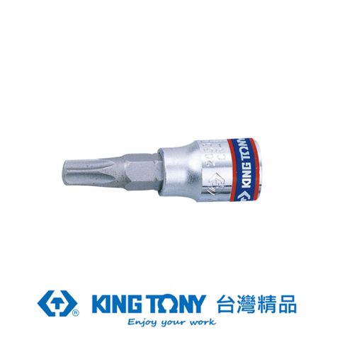 KING TONY 金統立 專業級工具 1/4"DR. 六角星型中孔起子頭套筒 T27H KT203727