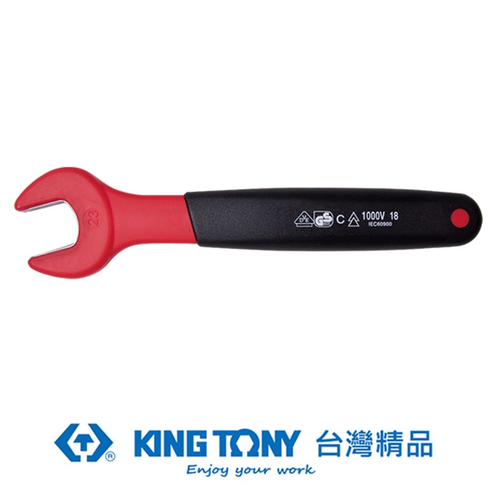 KING TONY 金統立工具  金統立 專業級工具 耐電壓單開口扳手18mm KT10F0VE-18