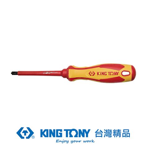 KING TONY 金統立 專業級工具 耐電壓十字複合起子PH1*100mm KT147E0104
