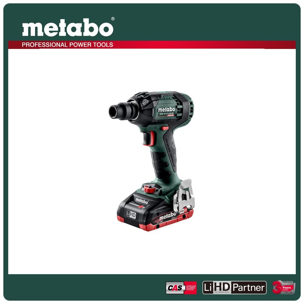 metabo 美達寶   18V鋰電無刷衝擊扳手機 SSW 18 LTX 400 BL  4.0HD單 (16"工具袋)