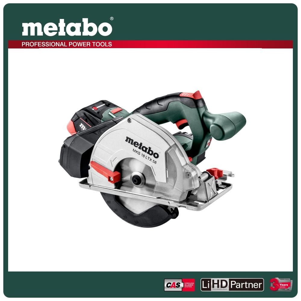 metabo 美達寶   18V鋰電金屬圓鋸機 MKS 18 LTX 58 4.0HD單 (16"工具袋)