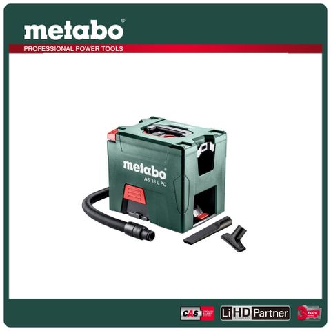 metabo 美達寶 18V鋰電乾式吸塵器 AS 18 L PC 空機 (紙盒)