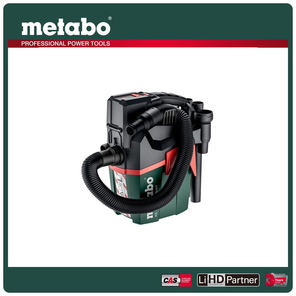 metabo 美達寶   18V鋰電乾濕兩用吸塵器 AS 18 L PC COMPACT 5.5HD單 (16"工具袋)