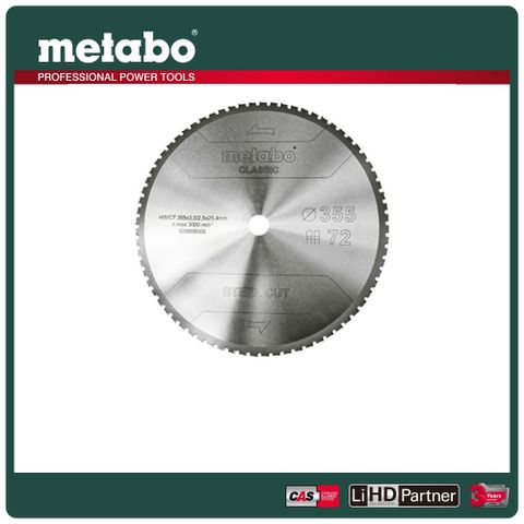 metabo 美達寶 經典切割金屬圓鋸片 628669000 355 x 3 x 25.4 mm