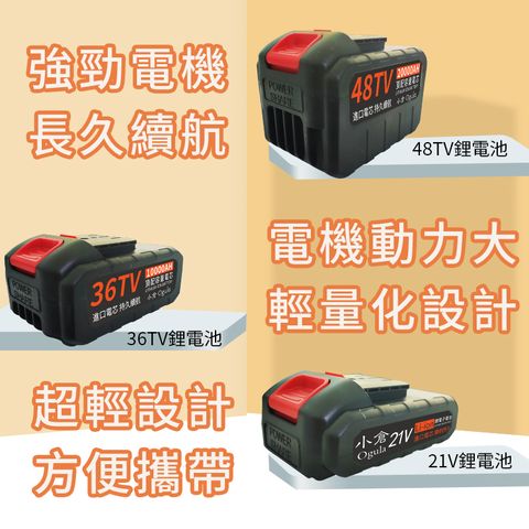 全友36TV 10000mAh大容量電池 割草機配件 2代 3代打草機專用電池