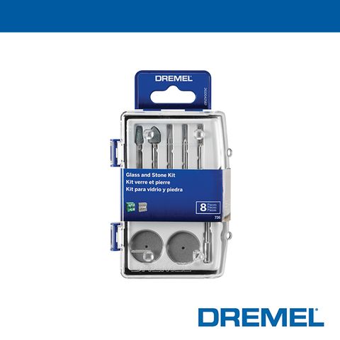 Dremel 736 迷你玻璃石工8件組