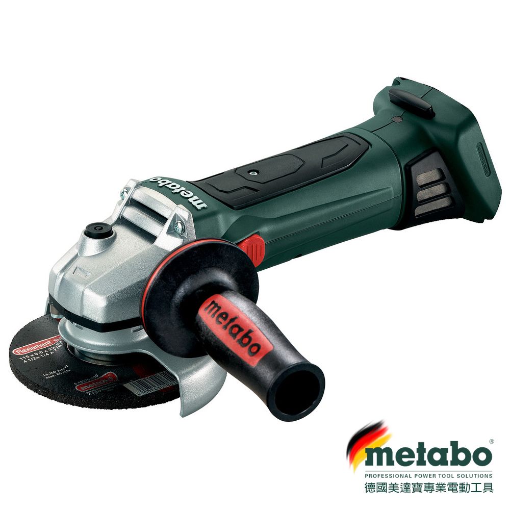 metabo 美達寶 18V鋰電德製五英吋砂輪機 W 18 LTX 125 Quick空機(無電池充電器)