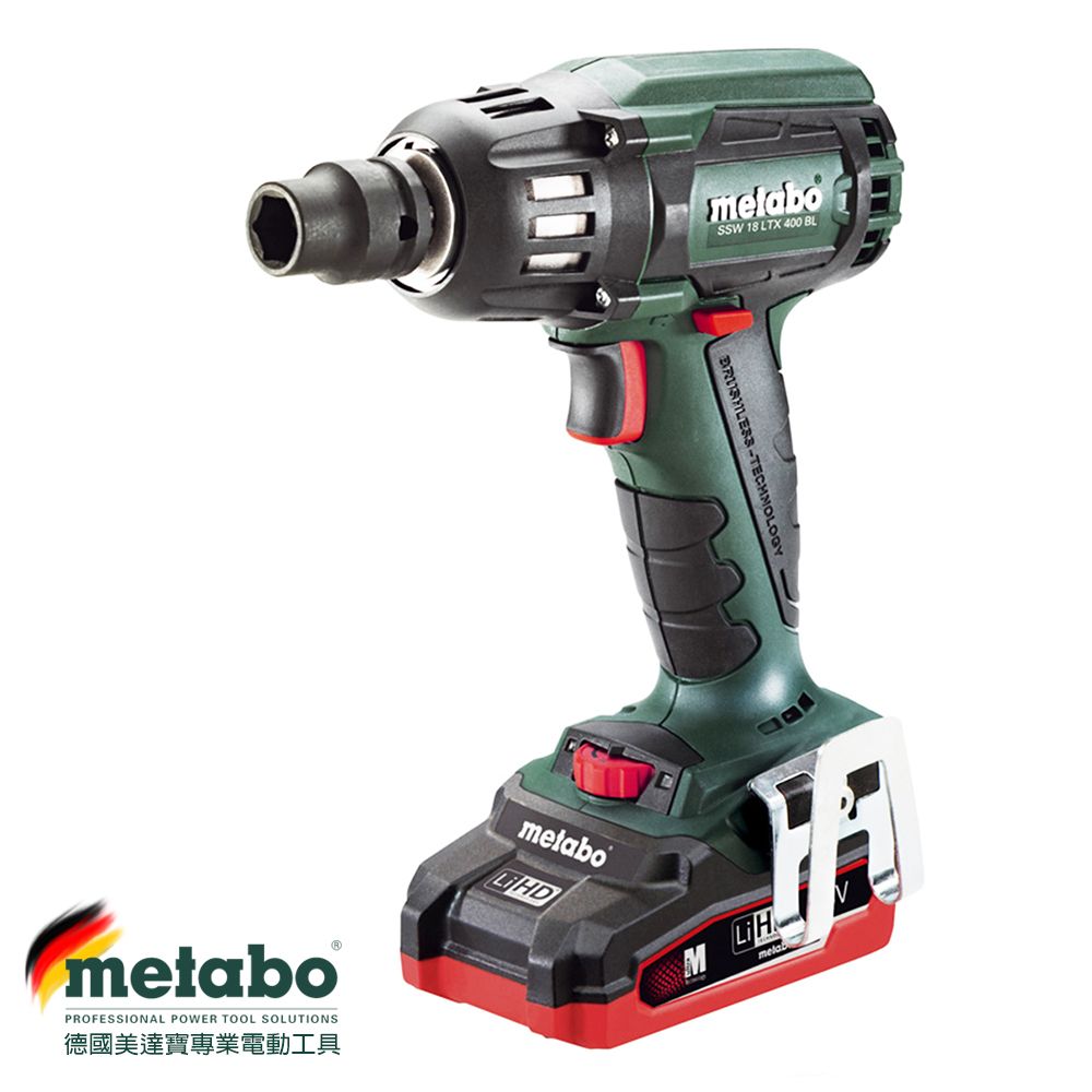 metabo 美達寶 18V鋰電德製無刷衝擊板手機 SSW 18 LTX 400 BL