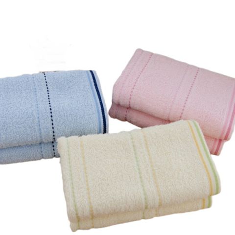 橫紋素色純棉毛巾#26(6條組)【台灣興隆毛巾製 】薄款易乾