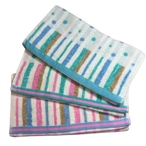 28兩 圈圈緞條純棉毛巾(12條毛巾組) 3色組合【台灣 雲林製造】吸水 家用款