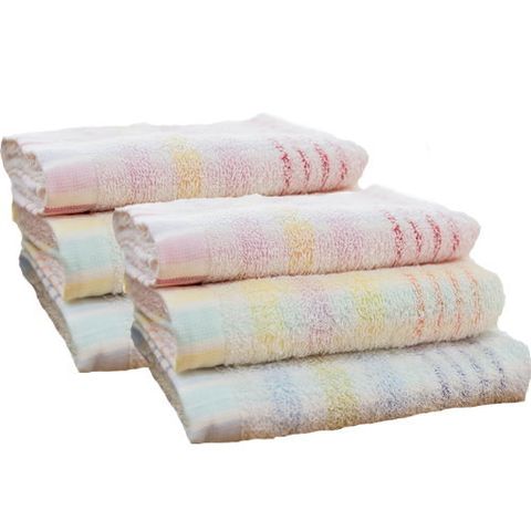 32支紗．經典格紋毛巾 (12條毛巾組)【台灣興隆毛巾製】薄款易乾