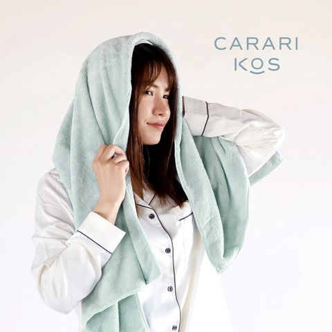 日本CB Japan carari kos系列 超細纖維擦頭巾2入組-共3色