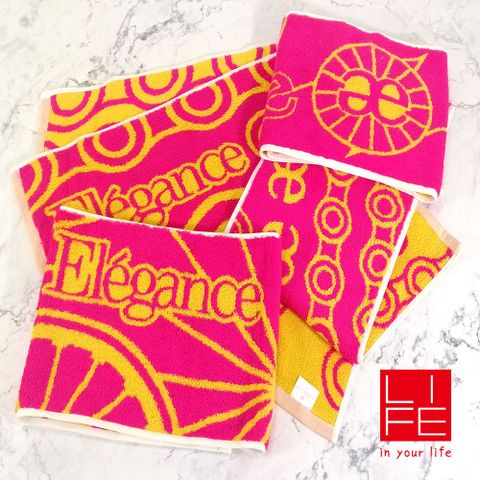 【ELEGANCE】EleGance運動毛巾-桃紅