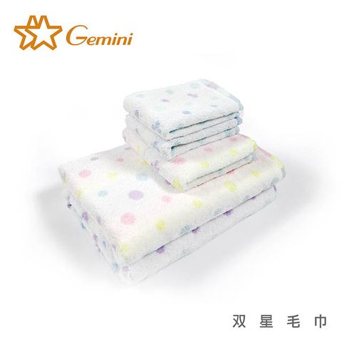 Gemini 雙星毛巾 【 雙星毛巾】彩球幸運草無撚紗浴巾