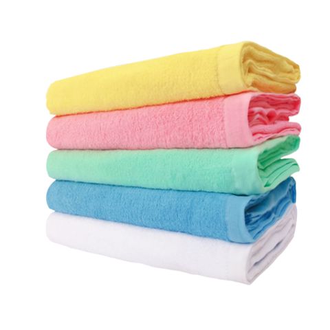 【OKPOLO】台灣製造家用素色浴巾-2條組(100%棉 超強吸水)