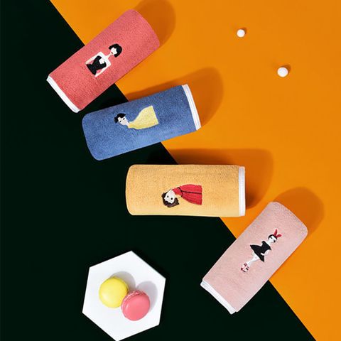【CS22】摩登雅痞珊瑚絨刺繡浴巾(5條/入)
