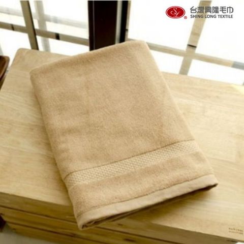 美國棉 雅痞雙股厚款浴巾-雅痞金(單條浴巾組)【台灣興隆毛巾製】