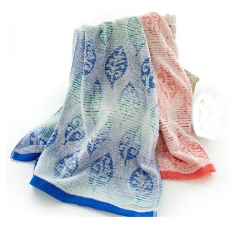 超強力擦髮巾-葉片款 (6入組/混色出貨)【台灣興隆毛巾製】加長設計/瞬間吸水