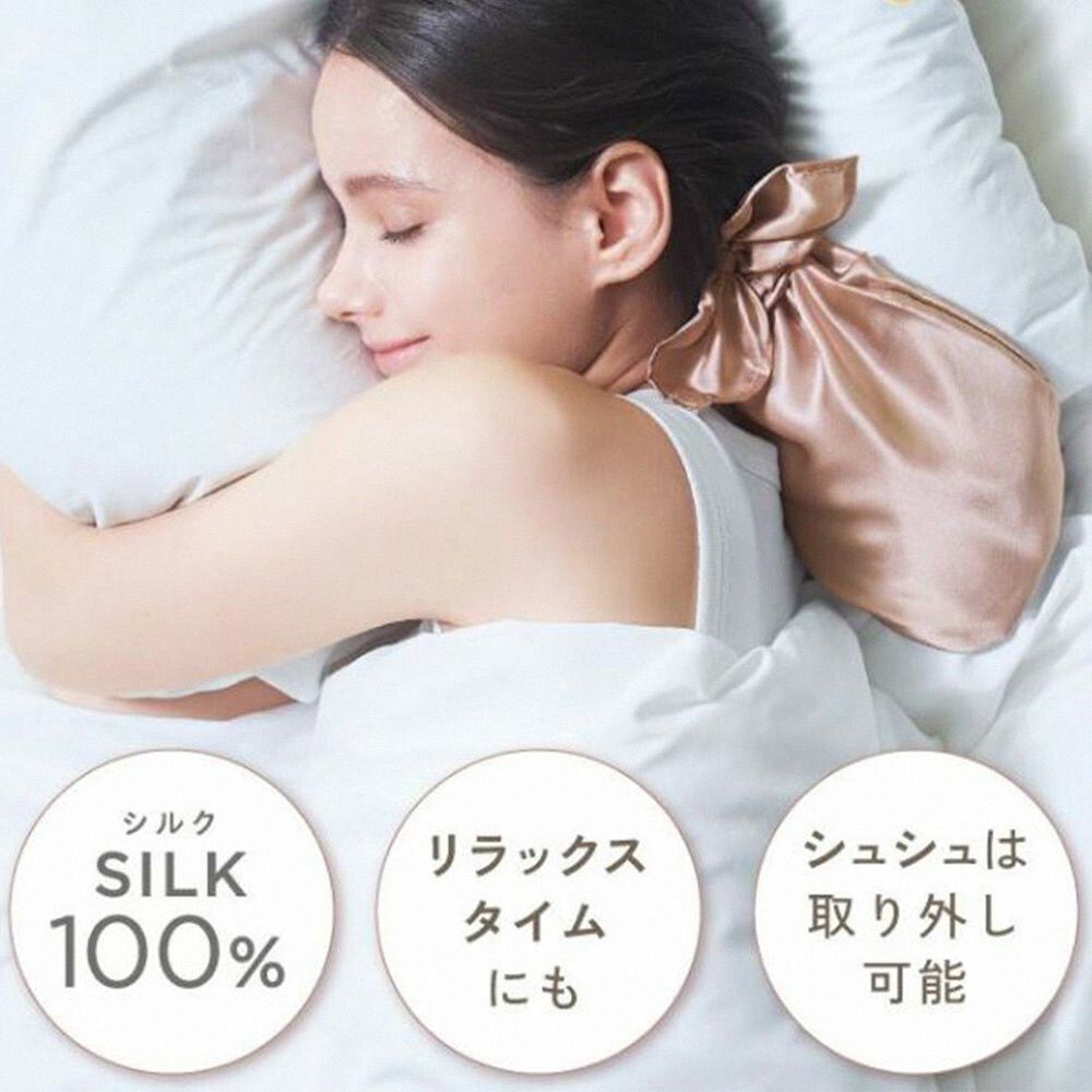COGIT 日本 絲綢晚安睡帽 100%真絲 抗毛躁 馬尾護理巾 保濕美髮帽(髮尾款)