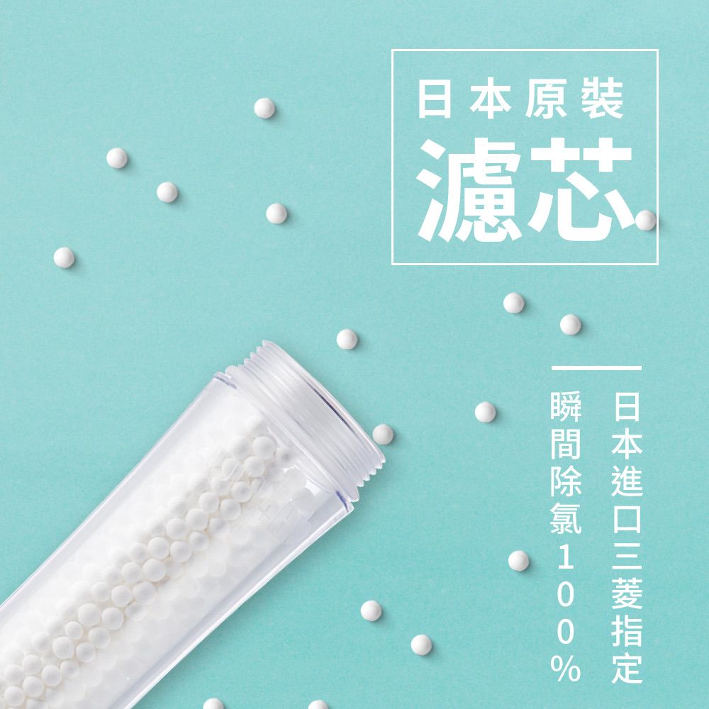 極淨源 日本原裝蓮蓬頭除氯四入濾芯(瞬間除氯100%)