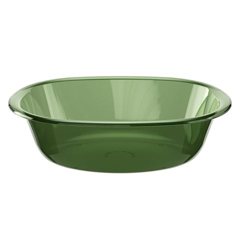 【荷生活】北歐風加厚款透明洗臉盆 光滑圓潤儲水手洗衣物洗面盆-中號1入