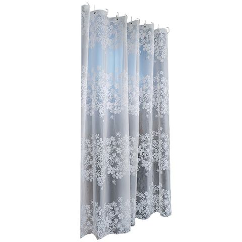 PEVA花色防水浴簾 180x180cm 浴後速乾 浴室簾 沐浴簾