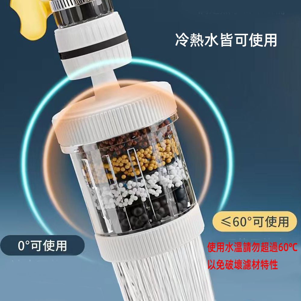 月陽 送10濾片水流可定向水龍頭6重過濾器節水器省水器淨水器(TS0310)