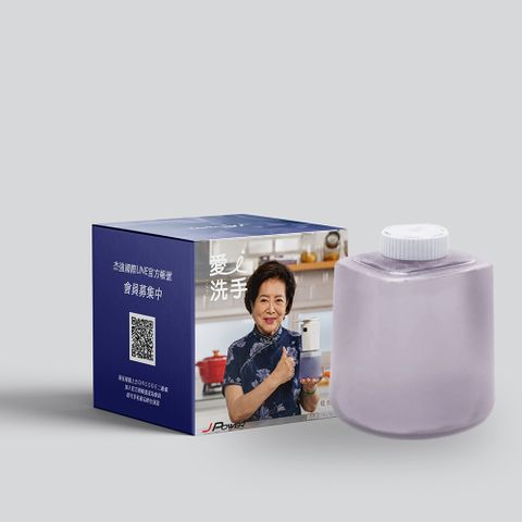愛洗手自動給皂機補充瓶六入組（洗手液台灣GMP大廠製造── 通過SGS檢驗認證）