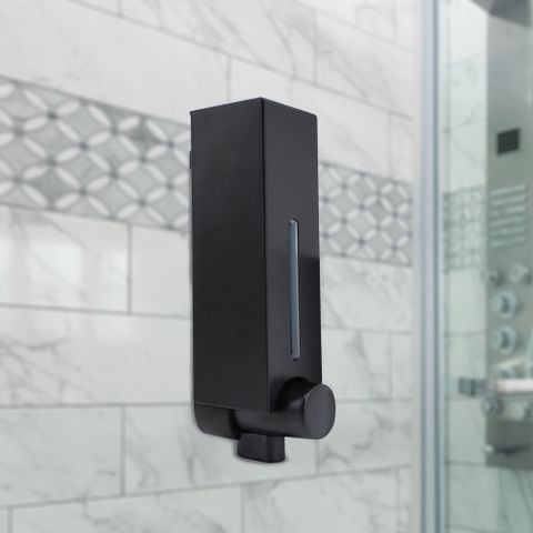 【UdiLife】壁掛按壓式多用途給皂機-250ml-消光黑-1組