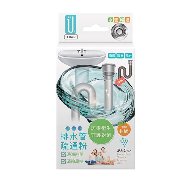 UdiLife 生活大師 排水彎管疏通粉+柑橘 30g/5包入