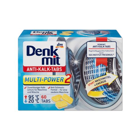 德國DM-強力去漬洗衣機槽清潔錠60顆/盒(Denk mit筒槽清潔劑,衛浴清潔用品,內圈去汙除霉劑)