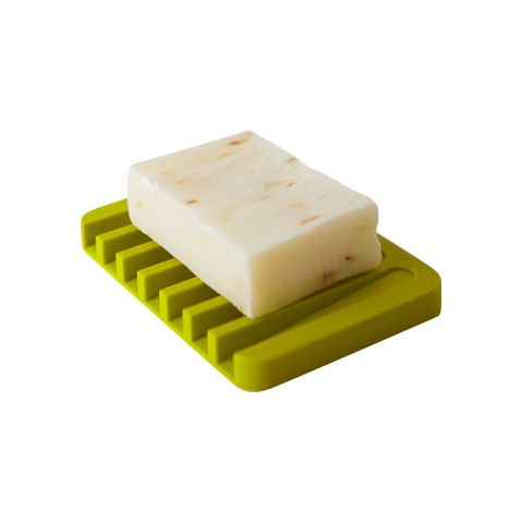 【YAMAZAKI】Flow斷水流肥皂架(綠)