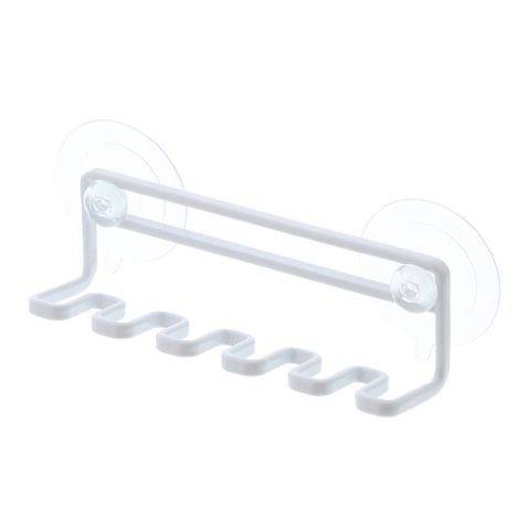 【YAMAZAKI】tower 吸盤式吊掛牙刷架(白)