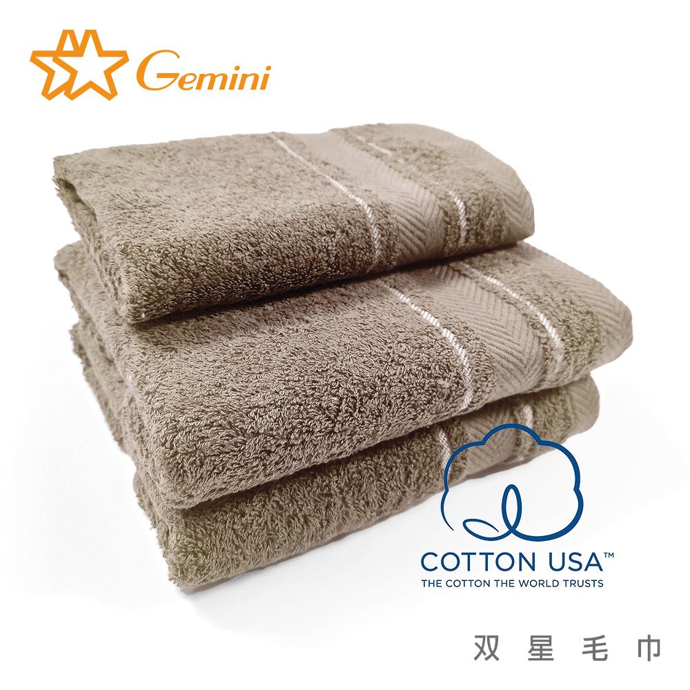 Gemini 雙星毛巾 美國棉歐式典雅系列(家庭組)  浴巾*2+毛巾*2