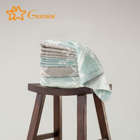 【Gemini 雙星】美國棉晶格系列浴巾(精選美國棉x雙色緹花x柔軟親膚)