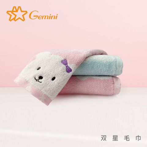 【Gemini 雙星】美國棉星空小熊系列(毛巾超值二入組)