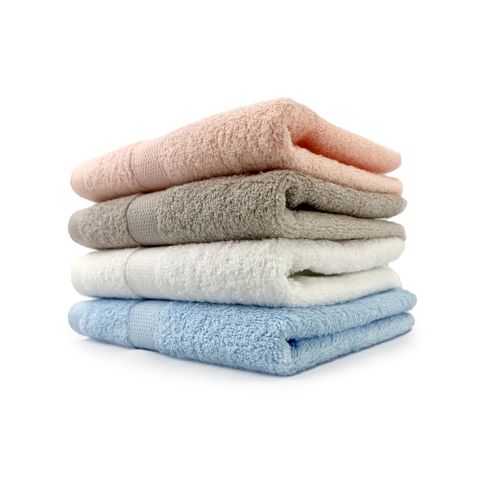 【Gemini 雙星】素色菱格緞檔抗菌系列(毛巾超值二入組)