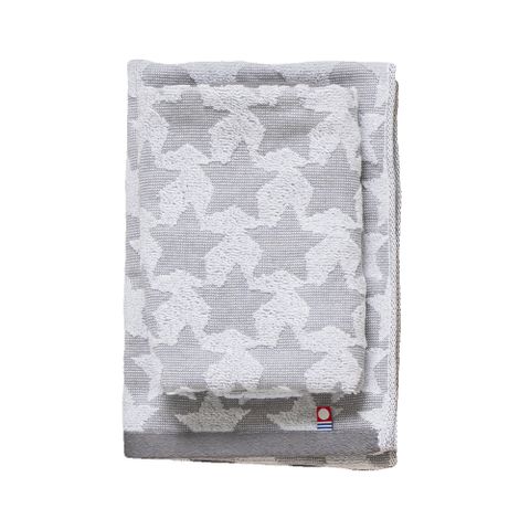 日本製今治認證純棉34*75CM毛巾(星星-灰)