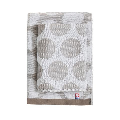 日本製今治認證純棉34*75CM毛巾(圓點-咖)