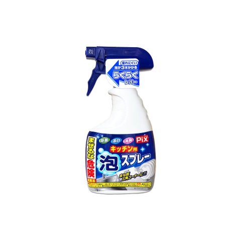 生活良品 日本獅子化工-PIX鹼性泡沫噴霧清潔劑400ml/藍白瓶(除垢消臭泡泡漂白,廚房衛浴清潔劑)