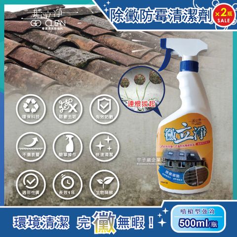 (2瓶)黴立淨-噴槍型強效除黴防霉清潔劑500ml/瓶