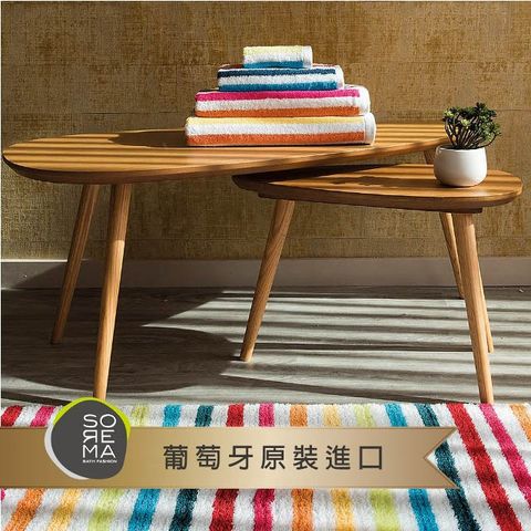 Sorema 舒蕾馬 繽紛海洋條紋風毛巾-SHINE 50x100cm 南歐明星品牌(五星級時尚渡假飯店風格)