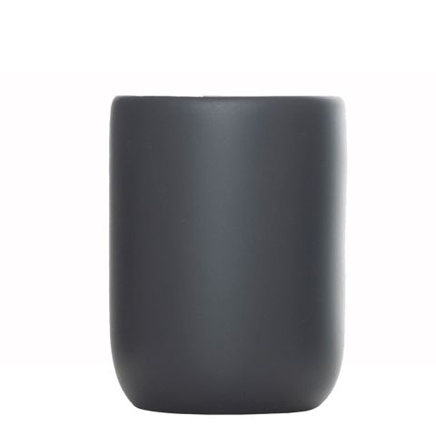 【MioMall 米歐廣場】舒蕾馬Sorema時尚品味MOSS-黑灰 漱口杯/衛浴罐/牙杯(★奢華飯店衛浴品味★))