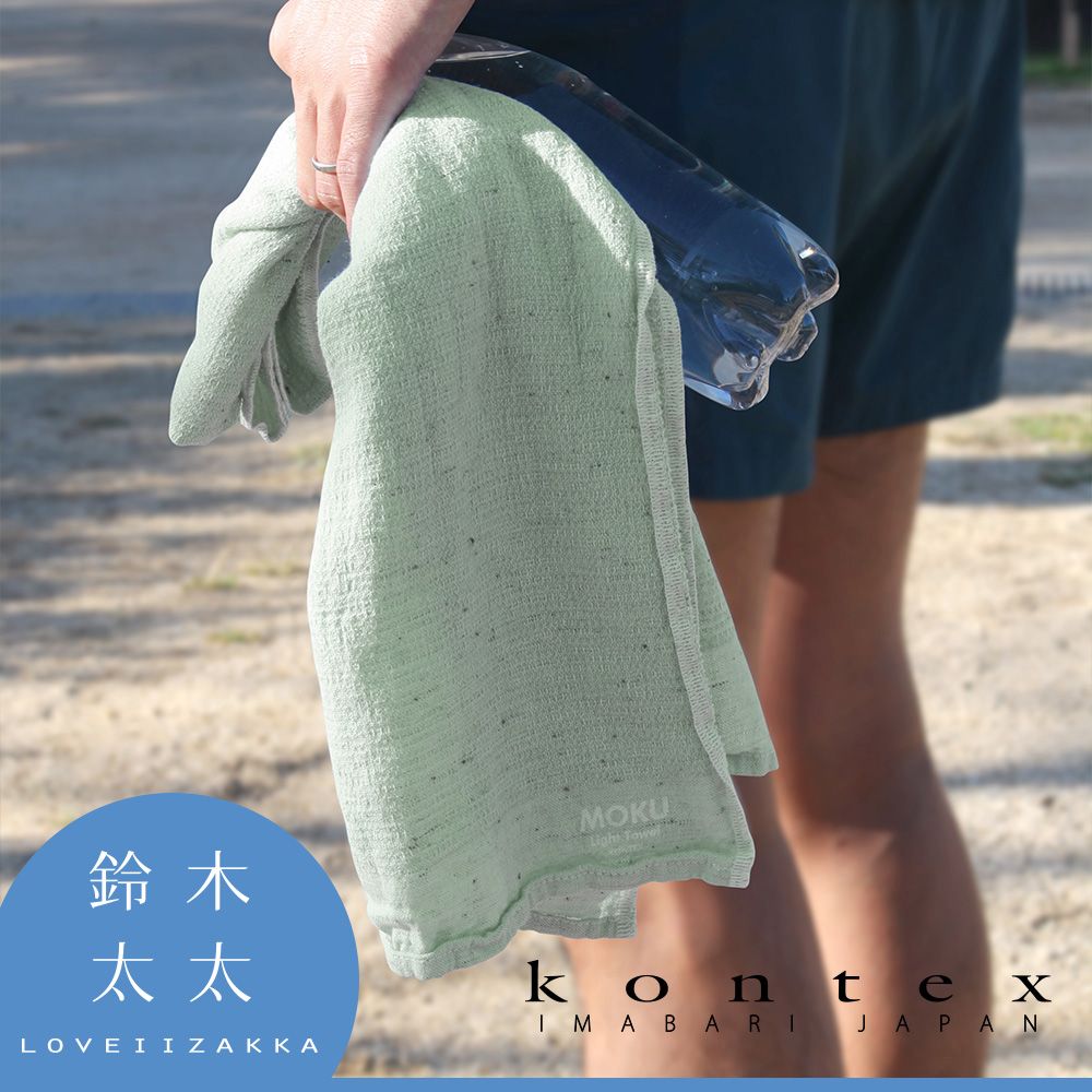 KONTEX 愛媛 【日本 】MOKU超速乾輕薄吸水浴巾-共8色 (湖水藍)