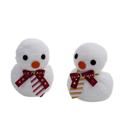 聖誕立體雪人娃娃 造型毛巾(單入袋裝)【台灣興隆毛巾製】